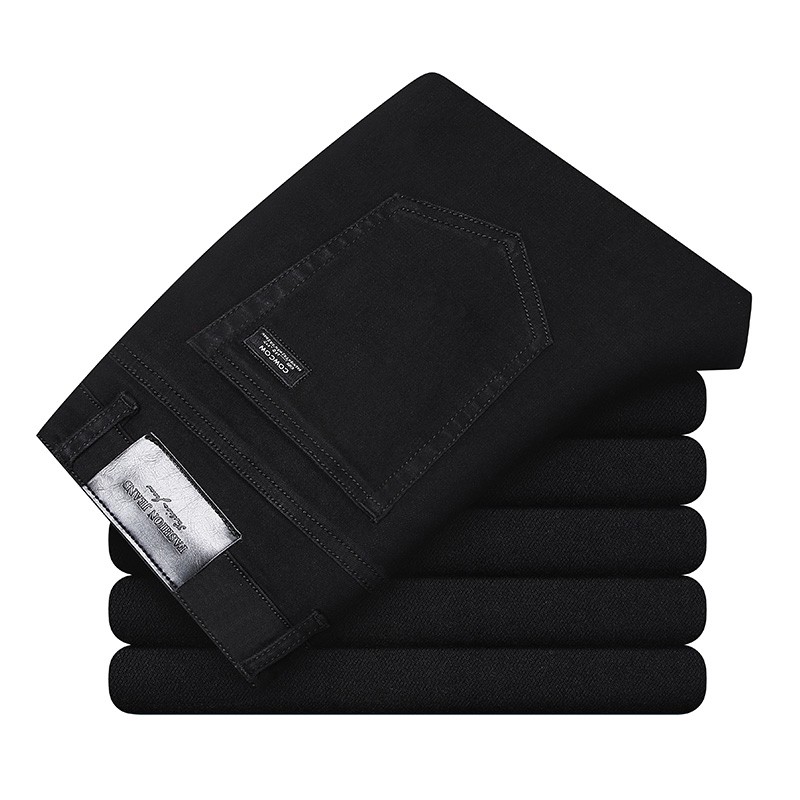 Levis Jeans 501 - Męskie czarne, dopasowane dżinsy na lato/wiosnę