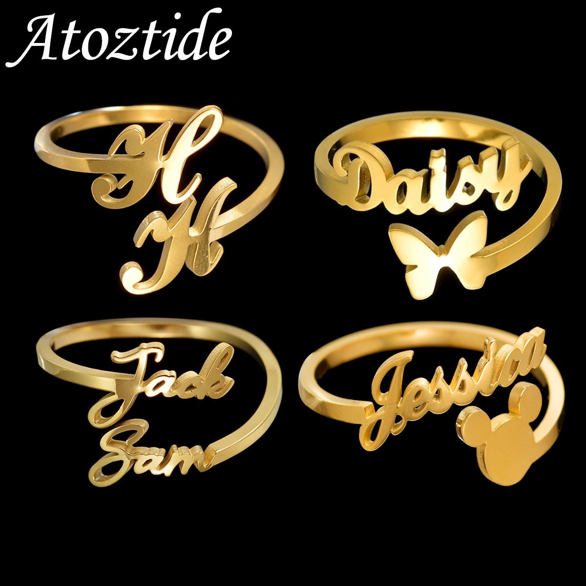 Atoztide spersonalizowane nies – Initial Ring Custom recenzja i cena