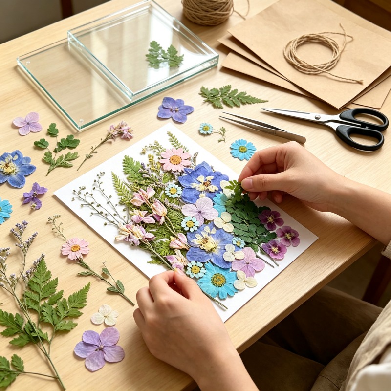 Zestaw zmielonych, suszonych k – Dried Flower Bookmark recenzja i cena