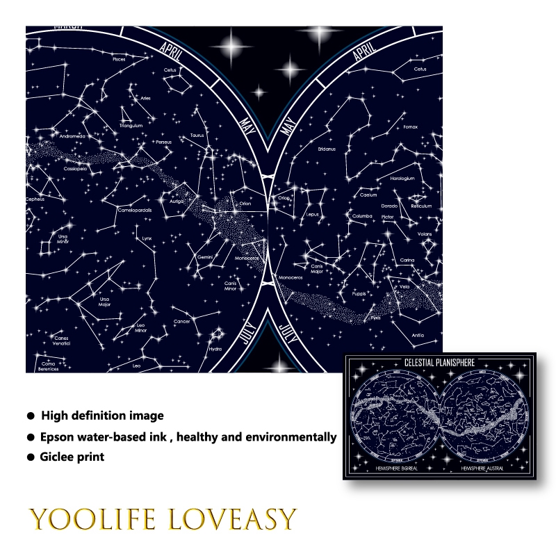 Niebiańska mapa planisphere pl – Custom Star Map recenzja i cena